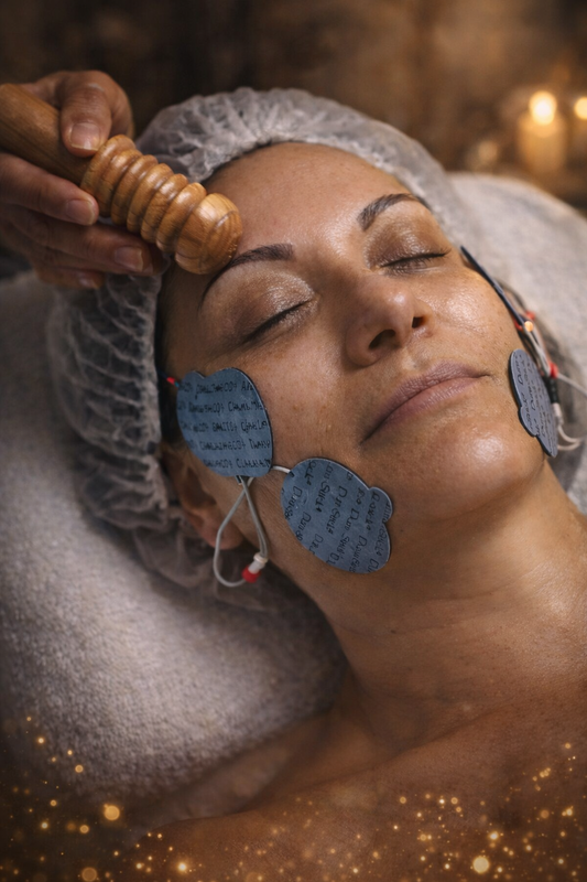 Maderoterapia Facial + Gimnasia Pasiva Facial